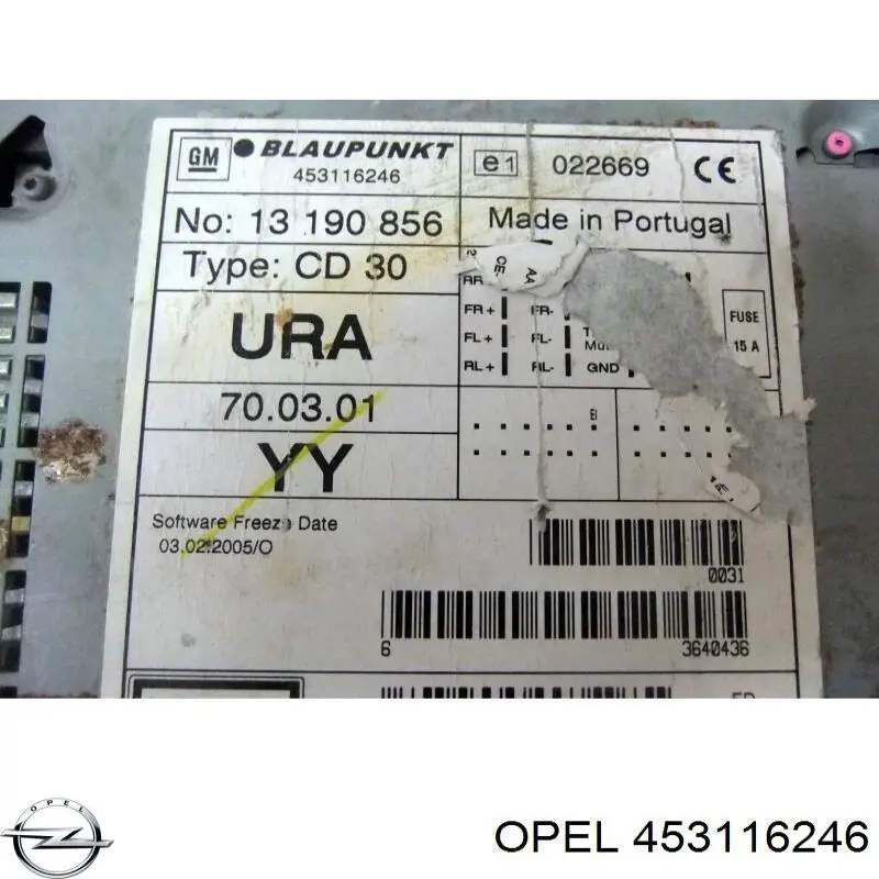  Opel 453116246 ціна, від 25.34 USD