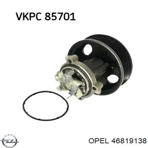 Помпа охолодження Opel 46819138 ціна, від 37.40 USD