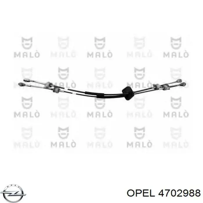 Трос перемикання передач, здвоєний Opel 4702988 ціна, від 88.16 USD