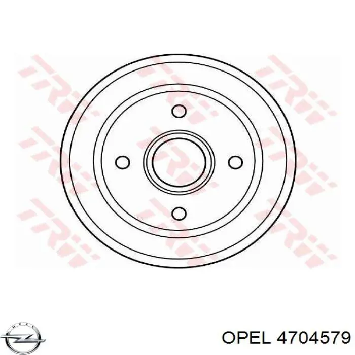 4704579 Opel барабан гальмівний задній
