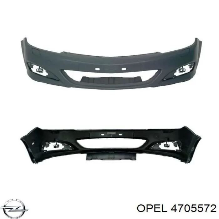 Передній бампер 4705572 Opel
