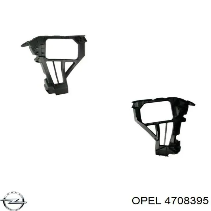Напрямна переднього бампера, ліва Opel 4708395