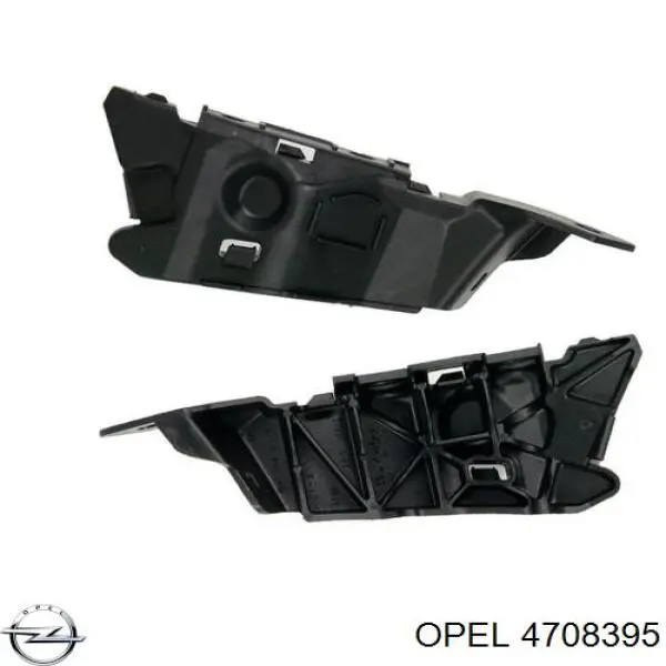 4708395 Opel Направляюча переднього бампера, ліва