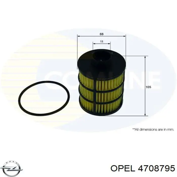 Фільтр тонкого очищення палива Opel 4708795 ціна, від 7.63 USD