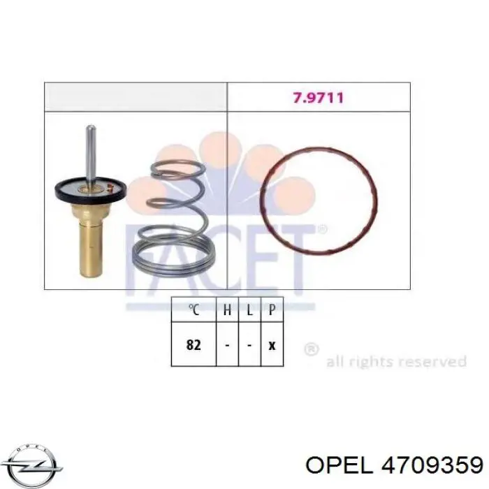 Термостат 4709359 Opel