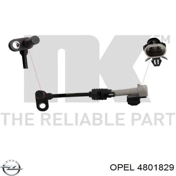 Купити 4801829 Opel Датчик АБС (ABS) передній