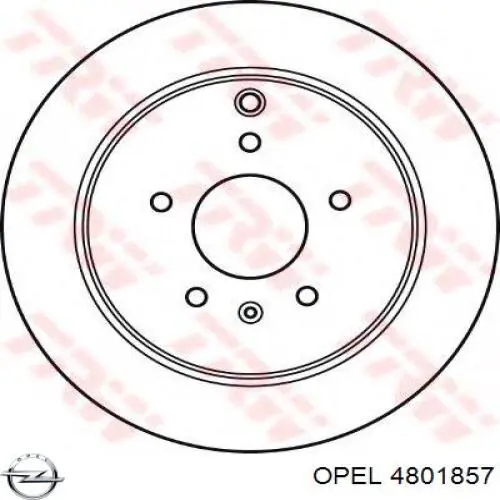 Гальмівні диски 4801857 Opel
