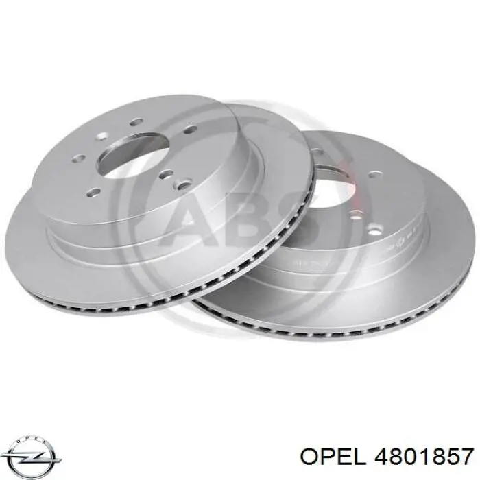 Купити 4801857 Opel Диск заднього гальма