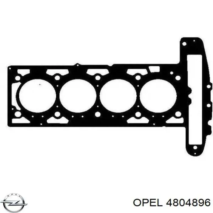 4804896 Opel прокладка головки блока циліндрів (гбц)