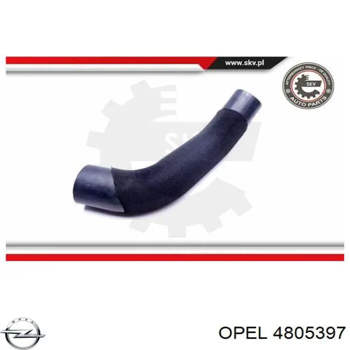 Купити 4805397 Opel Шланг/патрубок интеркуллера