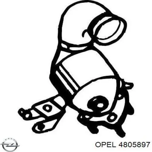 4805897 Opel Каталітичний нейтралізатор відпрацьованих газів