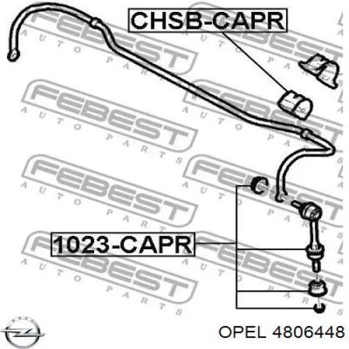 Купити 4806448 Opel Опора стабілізатора