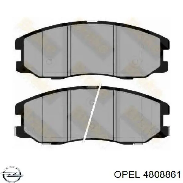 Купити 4808861 Opel Колодки гальмівні передні, дискові