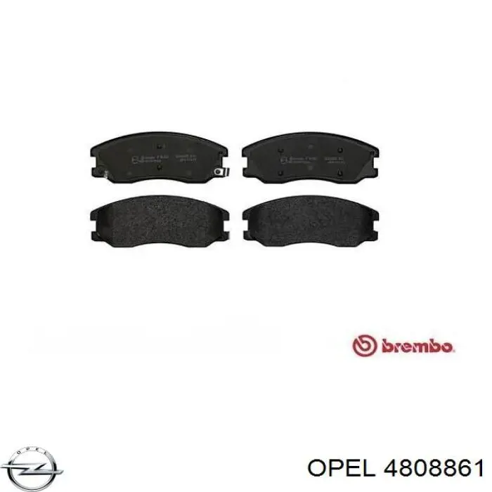 Гальмівні колодки Opel 4808861 ціна, від 20.67 USD