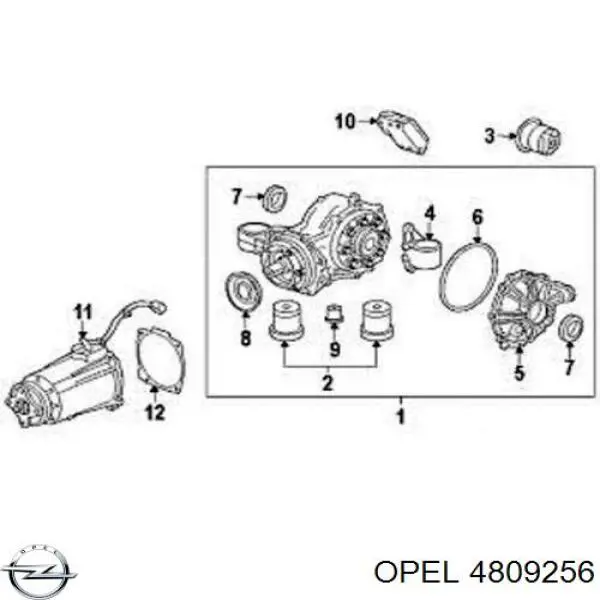 Сальник редуктора заднього моста Opel 4809256 ціна, від 23.09 USD