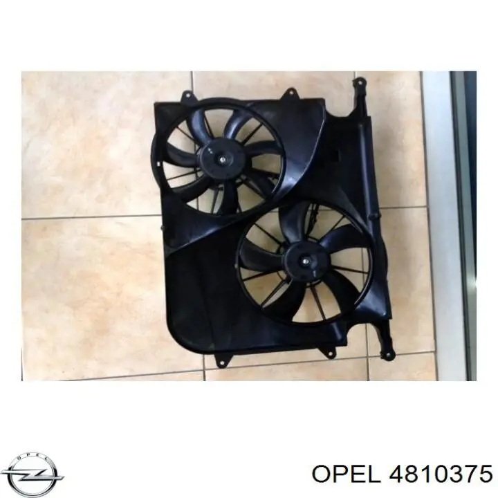 Купити 4810375 Opel Дифузор радіатора охолодження, в зборі з двигуном і крильчаткою