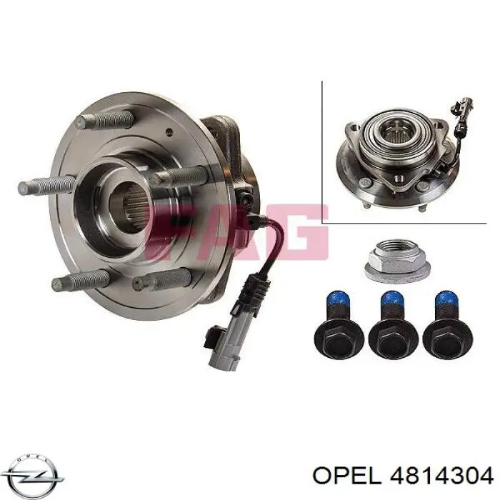 Купити 4814304 Opel Маточини передніх коліс