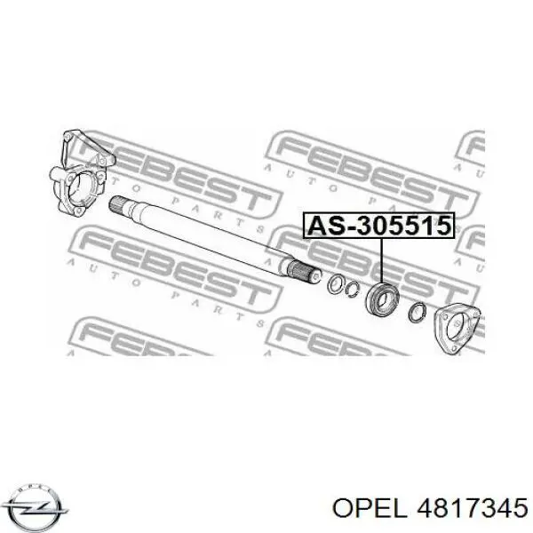 Вал приводу проміжний Opel Antara (L07) (Опель Антара)