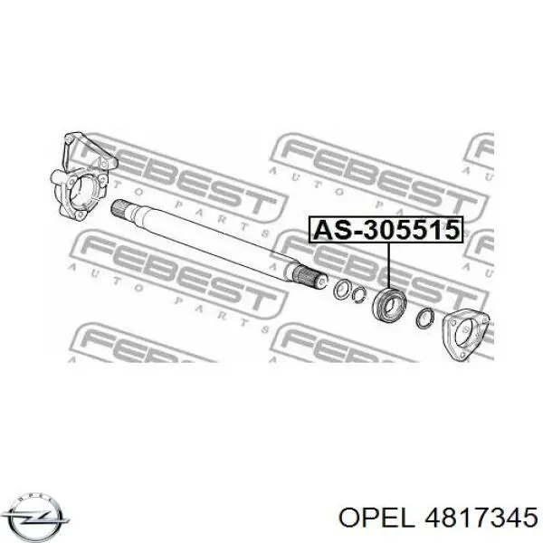  Вал приводу проміжний Opel Antara 