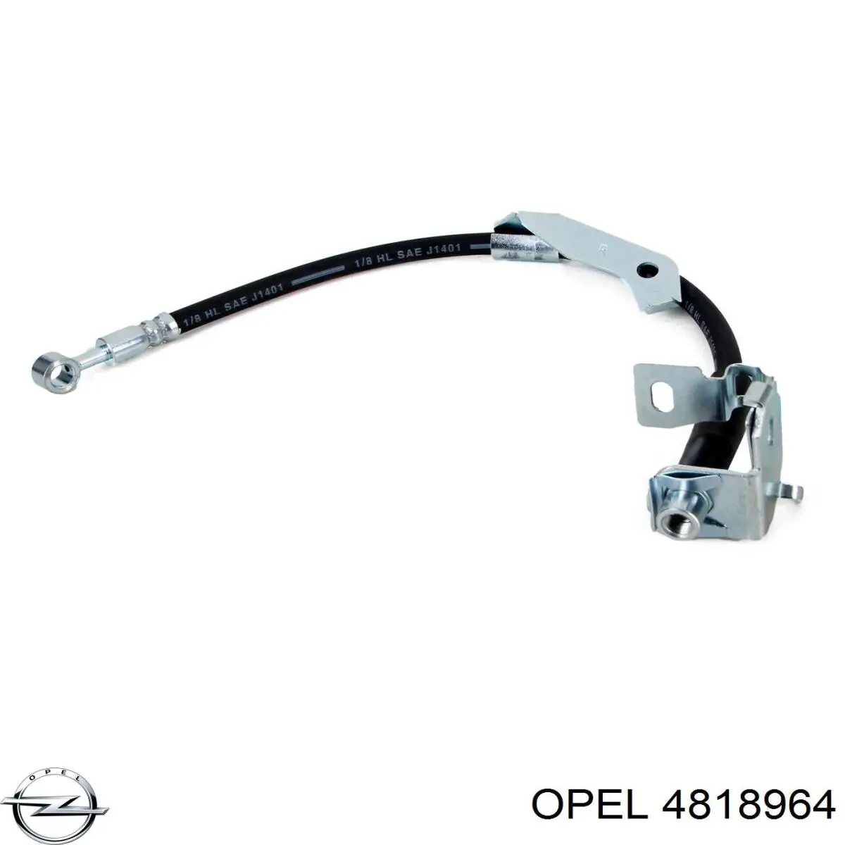 4818964 Opel Шланг гальмівний передній, лівий