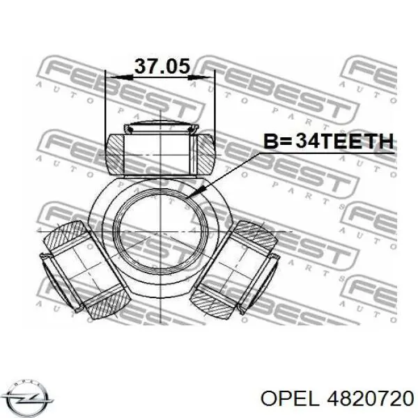 Піввісь (привід) передня, права Opel Antara (L07) (Опель Антара)