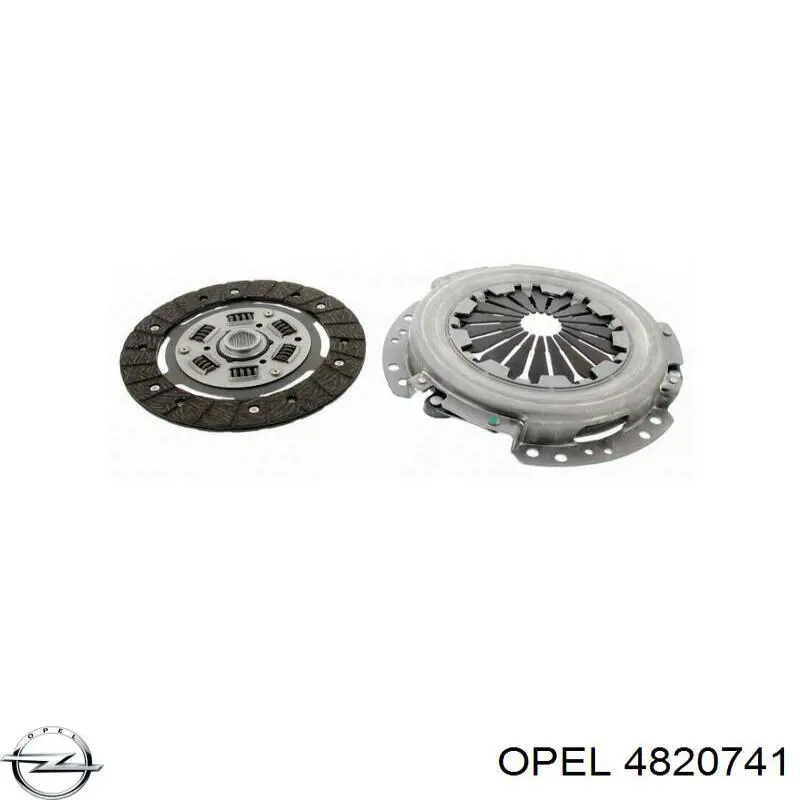 Купити 4820741 Opel Комплект зчеплення (диск, корзина, підшипник)