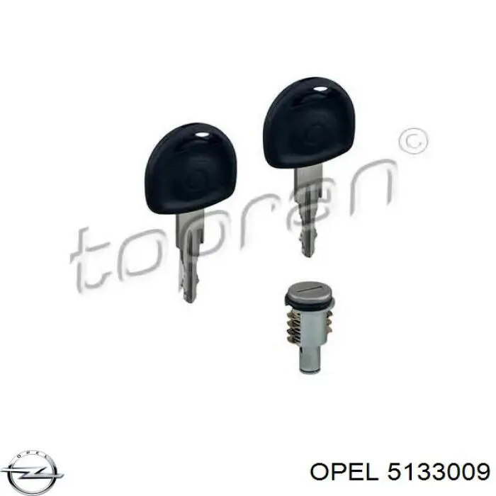 Лічинка замка лівих дверей Opel 5133009 ціна, від 4.11 USD
