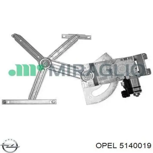 Склопідйомник з електродвигуном Opel 5140019 ціна, від 65.52 USD