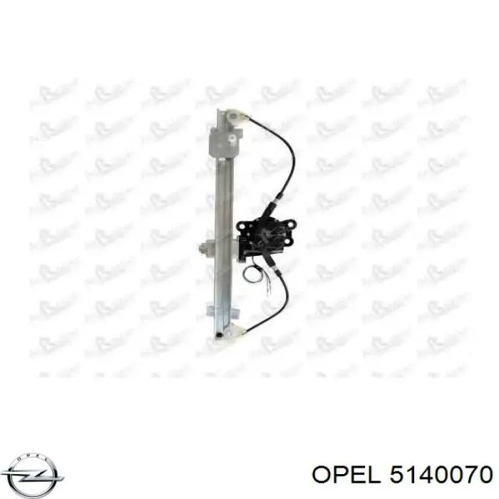 5140070 Opel механізм склопідіймача двері задньої, правої