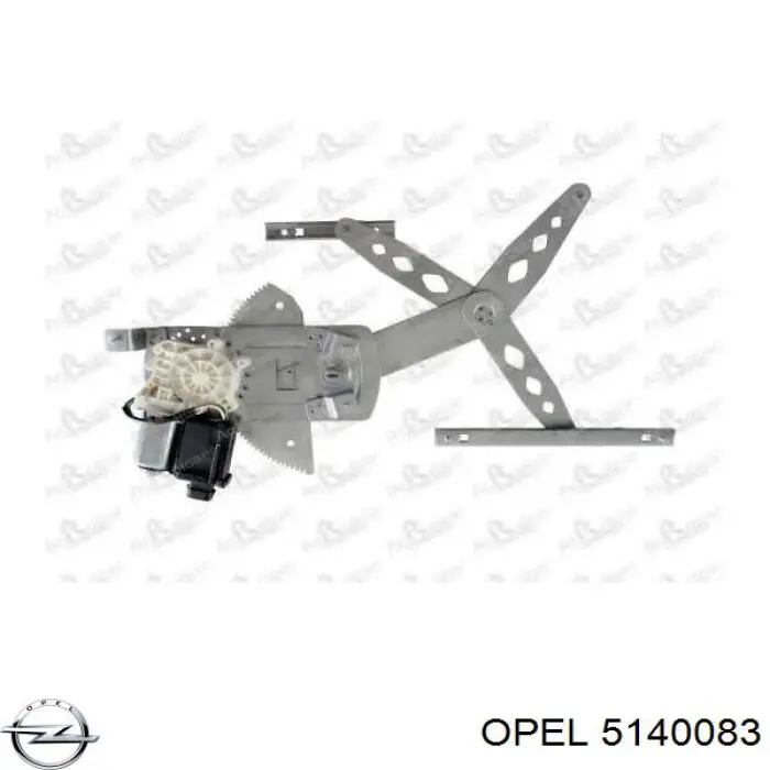 5140083 Opel механізм склопідіймача двері передньої, лівої