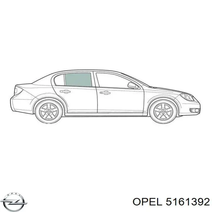  Скло задньої двері правої Opel Vectra 