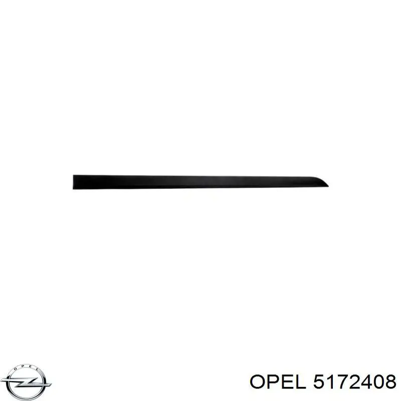 5172408 Opel молдинг передньої правої двері