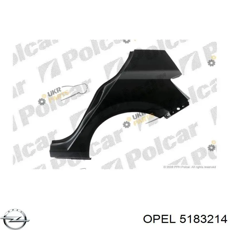 Бічна частина задні праві Opel 13168052 ціна, від 136.93 USD