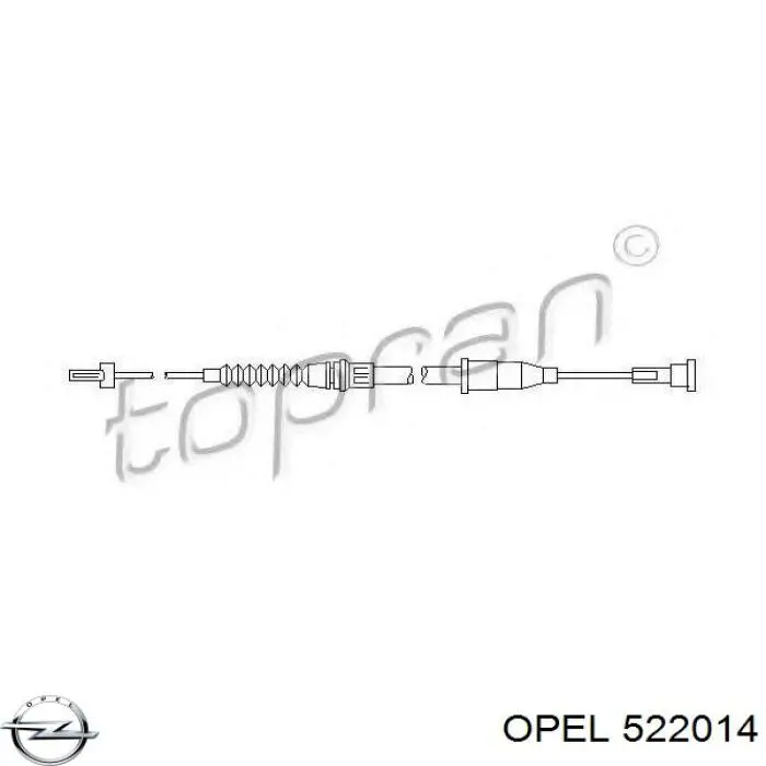 Купити 13138930 Opel Трос ручного гальма задній, правий