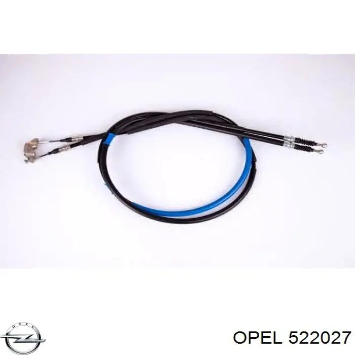 522027 Opel трос ручного гальма задній, правий/лівий