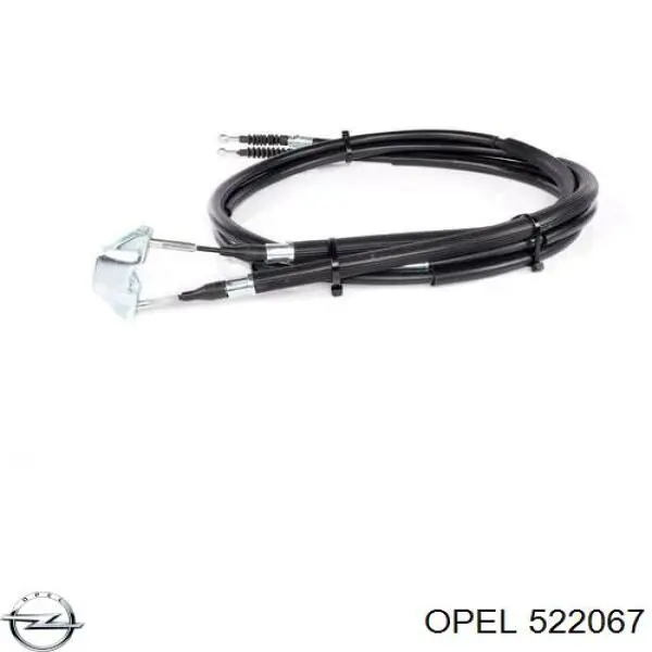 Трос ручного гальма задній, правий/лівий Opel 522067 ціна, від 29.52 USD