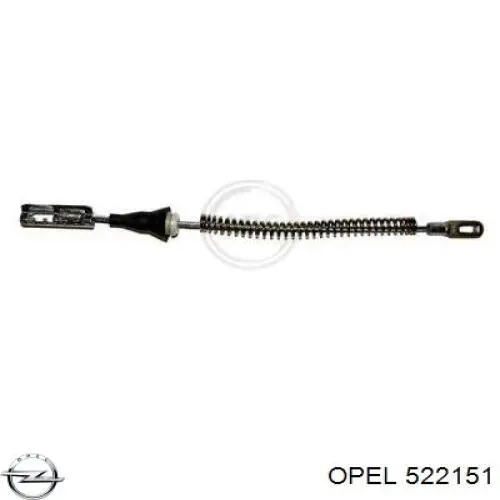 Купити 522151 Opel Трос ручного гальма задній, правий/лівий