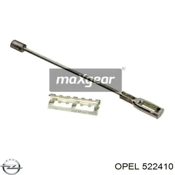 Трос ручного гальма задній, правий/лівий Opel 522410 ціна, від 2.82 USD