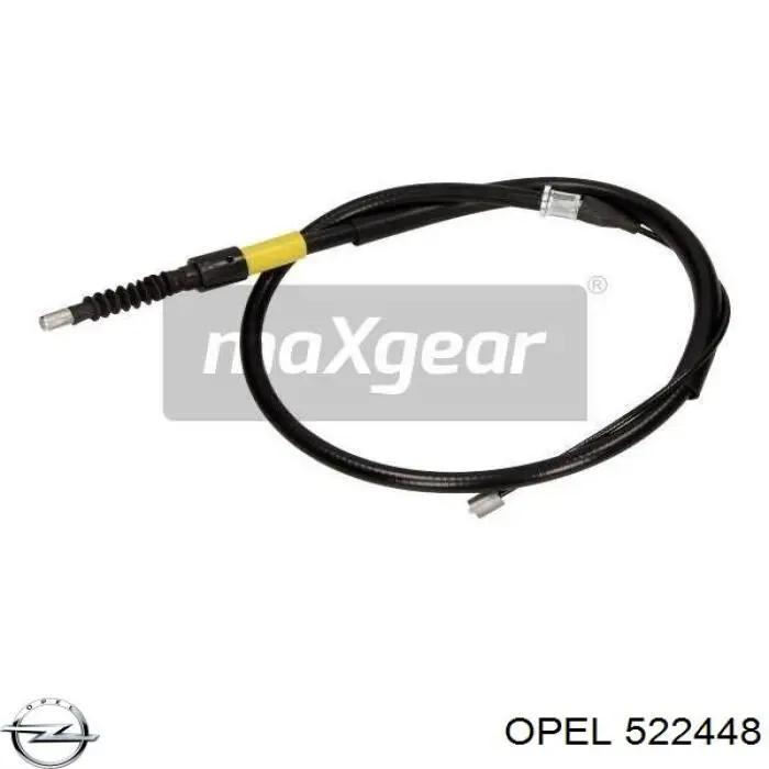 Трос стоянкового гальма задній лівий Opel 522448 ціна, від 5.71 USD
