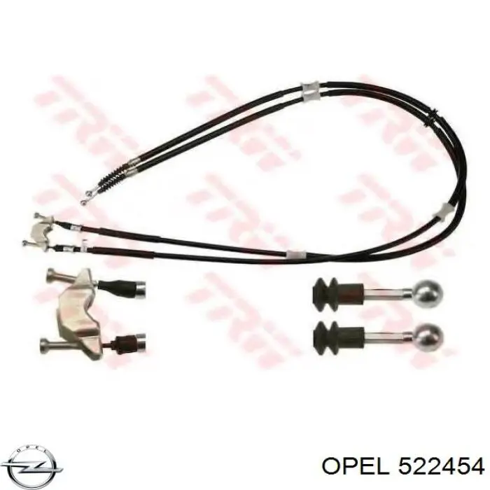 Купити 522454 Opel Трос ручного гальма задній, правий/лівий