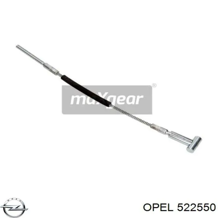 522550 Opel Трос ручного гальма передній