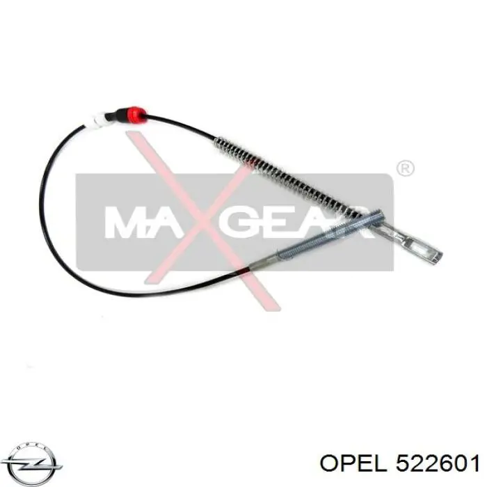 522601 Opel Трос ручного гальма задній, лівий