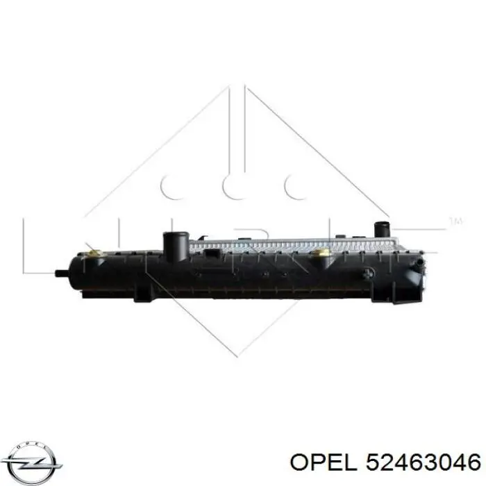52463046 Opel Радіатор охолодження двигуна