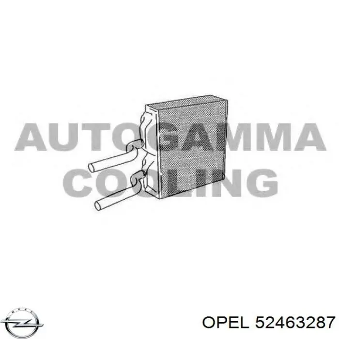 52463287 Opel радіатор пічки (обігрівача)