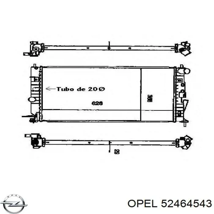 Радіатор основний Opel 52464543 ціна, від 57.01 USD