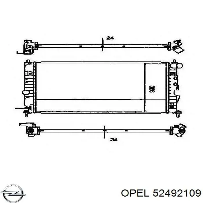 Радіатор основний Opel 52492109 ціна, від 66.23 USD