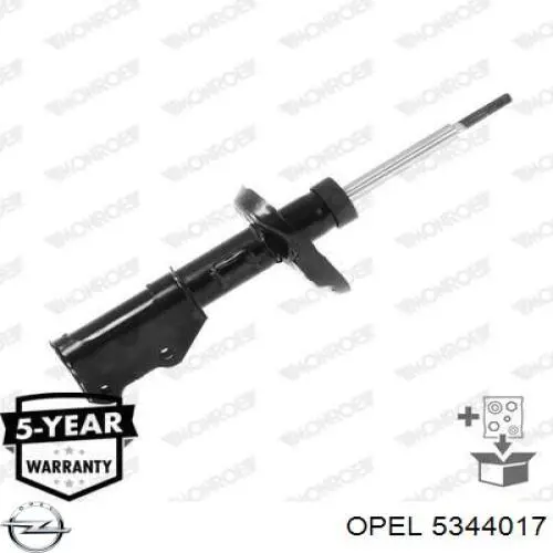 Амортизатор передній, правий Opel 5344017 ціна, від 52.34 USD