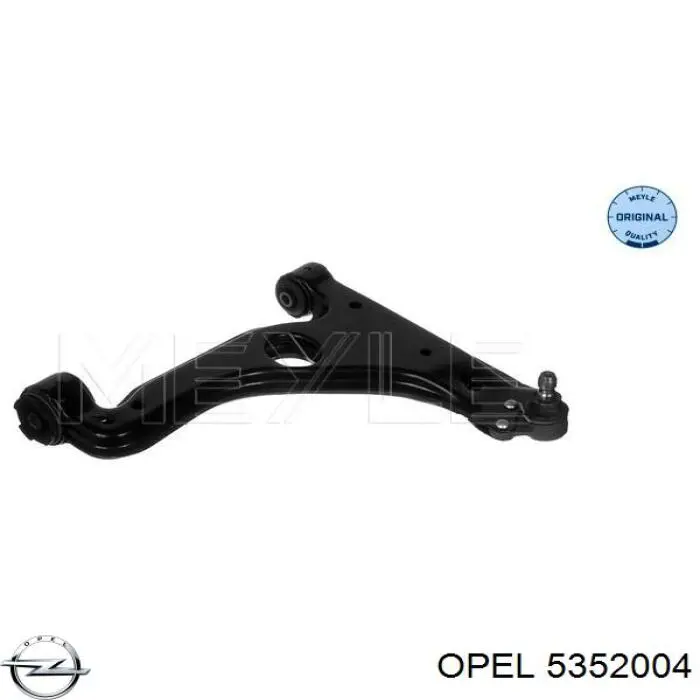 Важіль передньої підвіски нижній, правий Opel 5352004 ціна, від 36.82 USD