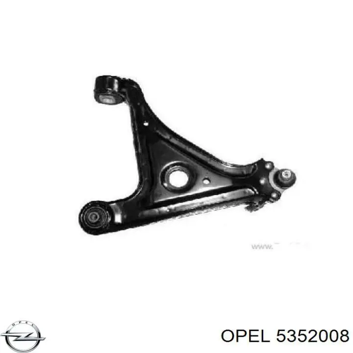 Купити 5352008 Opel Важіль передньої підвіски нижній, правий
