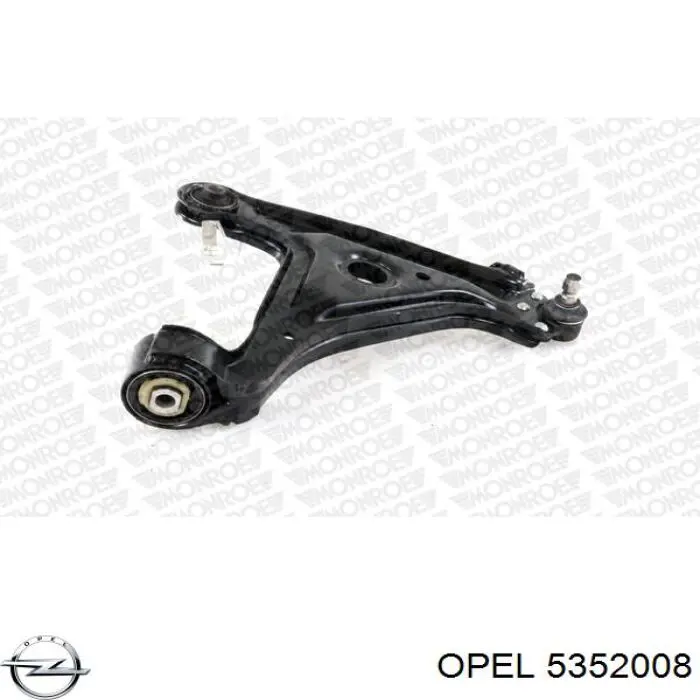 Важіль передньої підвіски нижній, правий Opel 5352008 ціна, від 70.70 USD